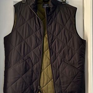 J Crew Men’s Black Vest size M